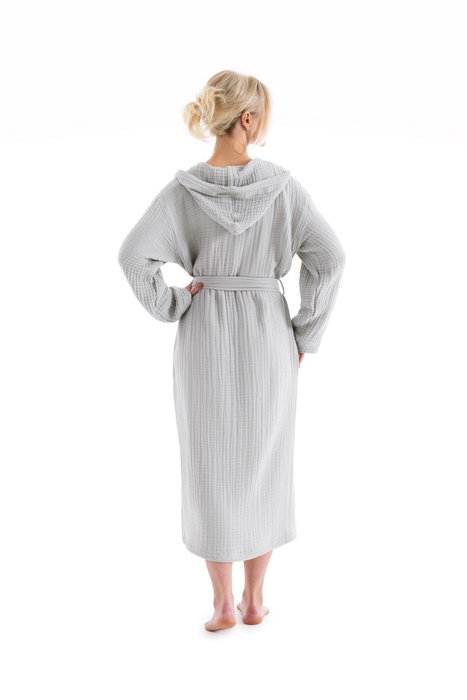Mijölnir Albornoz Unisex Muslin Gris XXL Mijölnir Albornoz Unisex Muslin Gris XXL
